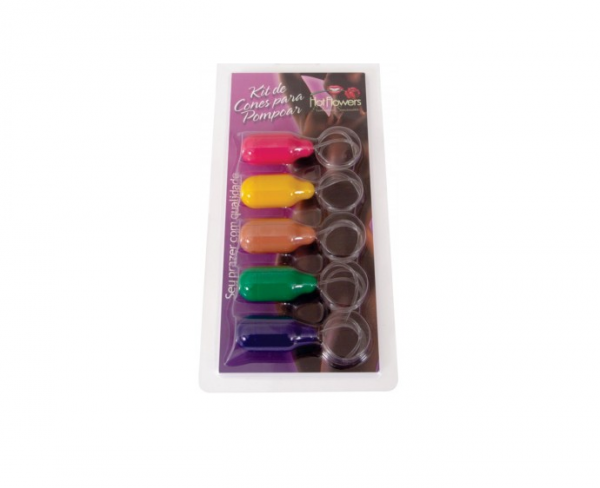 Kit Pompoarismo Com 05 Unidades Hot Flowers
