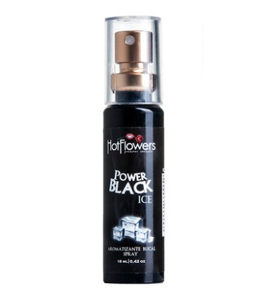 Aromatizante Bucal Power Black 18ml Hot Flowers